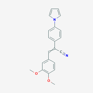 (Z)-3-(3,4-dimethoxyphenyl)-2-[4-(1H-pyrrol-1-yl)phenyl]-2-propenenitrile图片