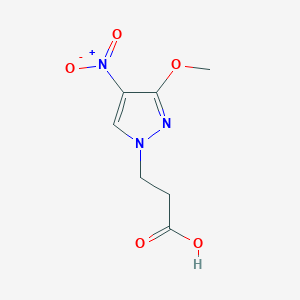 3-(3-Methoxy-4-nitro-pyrazol-1-yl)-propionic acid图片