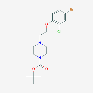 tert-Butyl 4-(2-(4-bromo-2-chlorophenoxy)ethyl)piperazine-1-carboxylate图片