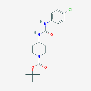 tert-Butyl 4-[3-(4-chlorophenyl)ureido]piperidine-1-carboxylate图片