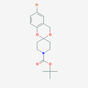 tert-Butyl 6-bromo-4H-spiro[benzo[d][1,3]dioxine-2,4'-piperidine]-1'-carboxylate图片