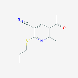 5-acetyl-6-methyl-2-(propylsulfanyl)nicotinonitrile图片