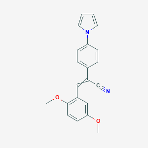 (Z)-3-(2,5-dimethoxyphenyl)-2-[4-(1H-pyrrol-1-yl)phenyl]-2-propenenitrile图片