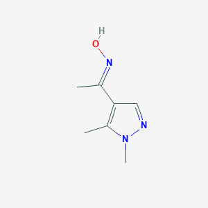 N-[1-(1,5-Dimethyl-1H-pyrazol-4-yl)ethylidene]hydroxylamine图片