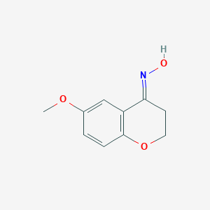 N-(6-methoxy-3,4-dihydro-2H-1-benzopyran-4-ylidene)hydroxylamine图片