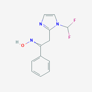 N-{2-[1-(Difluoromethyl)-1H-imidazol-2-yl]-1-phenylethylidene}hydroxylamine图片