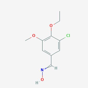 N-[(3-Chloro-4-ethoxy-5-methoxyphenyl)methylidene]hydroxylamine图片