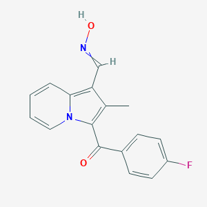 N-{[3-(4-Fluorobenzoyl)-2-methylindolizin-1-yl]methylidene}hydroxylamine图片