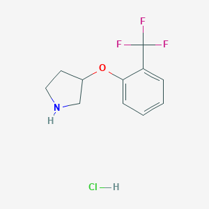 3-[2-(Trifluoromethyl)phenoxy]pyrrolidinehydrochloride图片