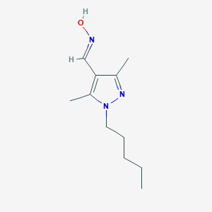 N-[(3,5-dimethyl-1-pentyl-1H-pyrazol-4-yl)methylidene]hydroxylamine图片