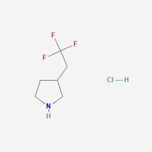 3-(2,2,2-trifluoroethyl)pyrrolidine hydrochloride图片