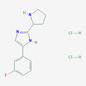 4-(3-fluorophenyl)-2-(pyrrolidin-2-yl)-1H-imidazole dihydrochloride图片