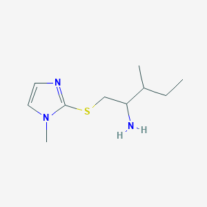 2-[(2-amino-3-methylpentyl)sulfanyl]-1-methyl-1H-imidazole图片