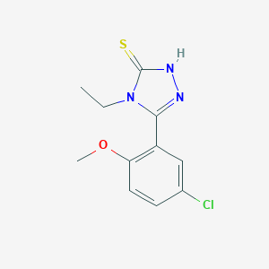 5-(5-chloro-2-methoxyphenyl)-4-ethyl-4H-1,2,4-triazole-3-thiol图片