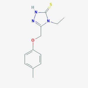 4-Ethyl-5-[(4-methylphenoxy)methyl]-4H-1,2,4-triazole-3-thiol图片