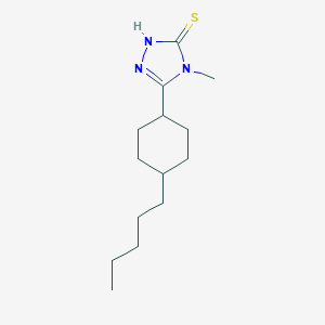 4-methyl-5-(4-pentylcyclohexyl)-4H-1,2,4-triazole-3-thiol图片