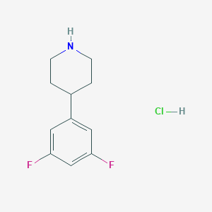 4-(3,5-Difluorophenyl)piperidine hydrochloride图片