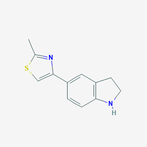 5-(2-methyl-1,3-thiazol-4-yl)-2,3-dihydro-1H-indole图片