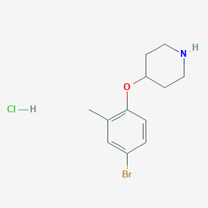 4-(4-Bromo-2-methylphenoxy)piperidine hydrochlorideͼƬ