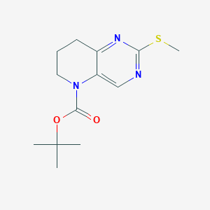 5-Boc-2-(甲硫基)-5,6,7,8-四氢吡啶并[3,2-d]嘧啶图片