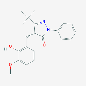 3-(tert-butyl)-4-((2-hydroxy-3-methoxyphenyl)methylene)-1-phenyl-2-pyrazolin-5-one图片