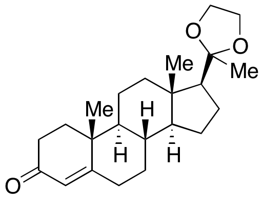 Progesterone Cyclic 20-(Ethylene Acetal)图片