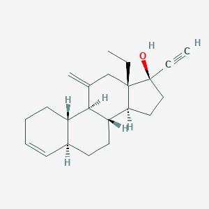 (5α,17α)-13-Ethyl-11-methylene-18,19-dinorpregn-3-en-20-yn-17-ol图片