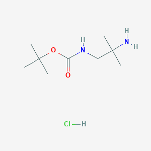 1-N-叔丁氧羰基-2-甲基-1,2-丙二胺盐酸盐图片