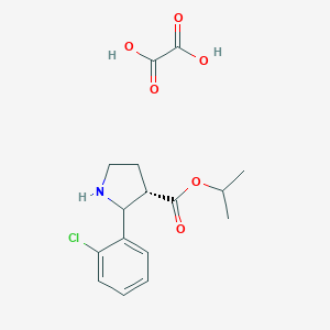 Isopropyl(3S)-2-(2-Chlorophenyl)-3-pyrrolidinecarboxylate Oxalate图片