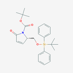 (S)-tert-butyl 2-((tert-butyldiphenylsilyloxy)methyl)-5-oxo-2,5-dihydro-1H-pyrrole-1-carboxylate图片