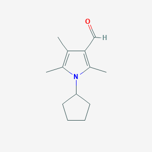 1-cyclopentyl-2,4,5-trimethyl-1H-pyrrole-3-carbaldehyde图片
