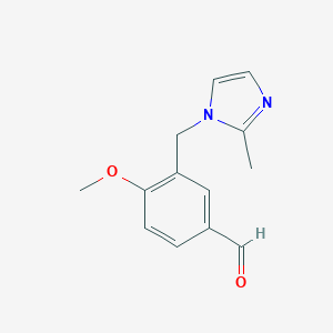 4-methoxy-3-[(2-methyl-1H-imidazol-1-yl)methyl]benzaldehyde图片