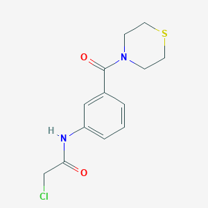 2-Chloro-N-[3-(thiomorpholine-4-carbonyl)phenyl]acetamide图片