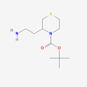 tert-Butyl 3-(2-Aminoethyl)thiomorpholine-4-carboxylate图片