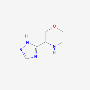 3-(1H-1,2,4-triazol-3-yl)morpholine图片