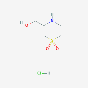3-(hydroxymethyl)-1lambda6-thiomorpholine-1,1-dione hydrochloride图片