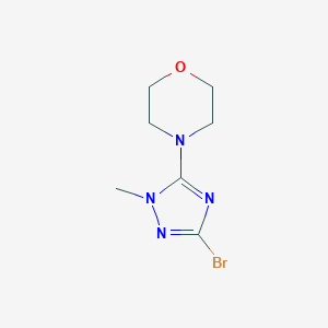 4-(3-Bromo-1-methyl-1H-1,2,4-triazol-5-yl)morpholine图片