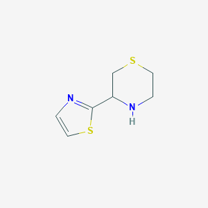 3-(1,3-thiazol-2-yl)thiomorpholine图片