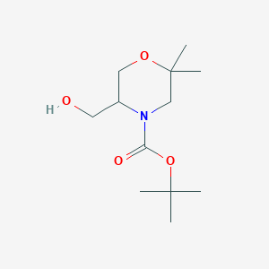 4-Boc-5-hydroxymethyl-2,2-dimethyl-morpholine图片