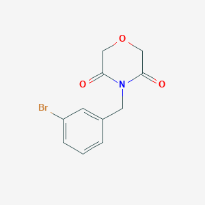 4-[(3-bromophenyl)methyl]morpholine-3,5-dione图片