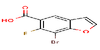 7-bromo-6-fluoro-benzofuran-5-carboxylicacid图片