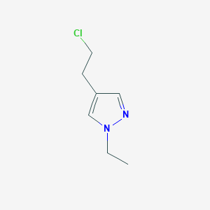 4-(2-chloroethyl)-1-ethyl-1H-pyrazole图片