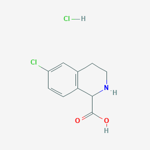 6-Chloro-1,2,3,4-Tetrahydro-Isoquinoline-1-Carboxylic Acid HydrochlorideͼƬ