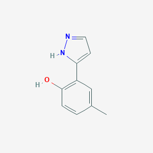 3-(2-Hydroxy-5-methylphenyl)pyrazole图片