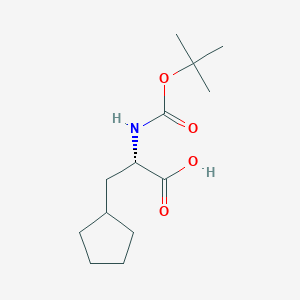(2S)-2-{[[(叔丁氧基)羰基]氨基}-3-环戊基丙酸图片