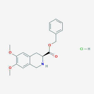 (3S)-1,2,3,4-Tetrahydro-6,7-dimethoxy-3-isoquinolinecarboxylic Acid Phenylmethyl Ester Hydrochloride图片