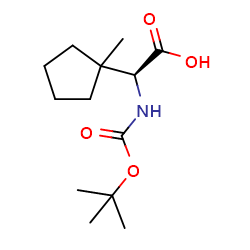 (2S)-2-{[(tert-butoxy)carbonyl]amino}-2-(1-methylcyclopentyl)aceticacid图片
