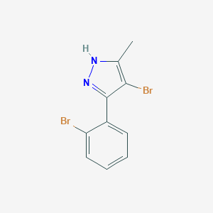 4-Bromo-3-(2-bromophenyl)-5-methyl-1H-pyrazole图片