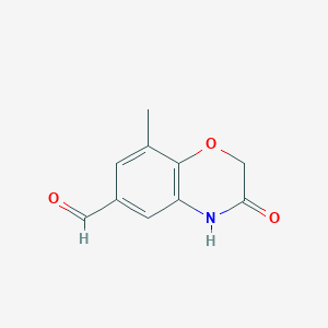 3-hydroxy-8-methyl-2H-1,4-benzoxazine-6-carbaldehyde图片