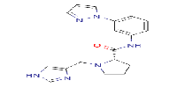 (2S)-1-[(1H-imidazol-4-yl)methyl]-N-[3-(1H-pyrazol-1-yl)phenyl]pyrrolidine-2-carboxamide图片